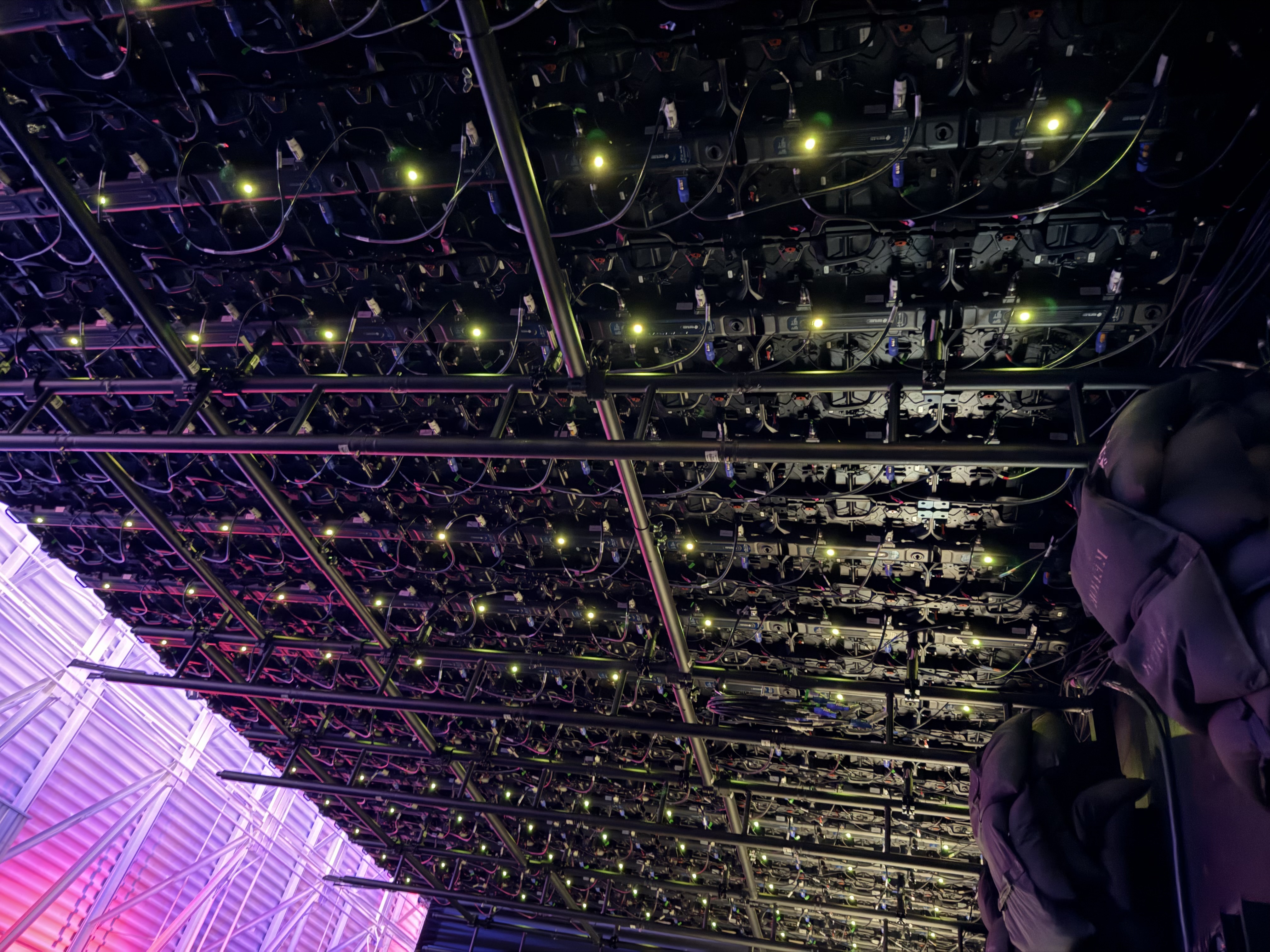 Control room for livestream production with video switcher and audio consoles in Chicago